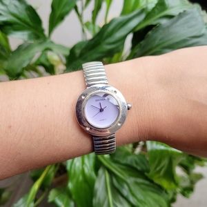 Sekonda Silver & Purple Quartz Watch